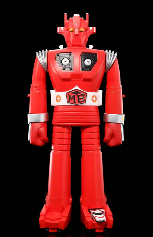Super Robot Mach Baron Jumbo Machineder figure in red
