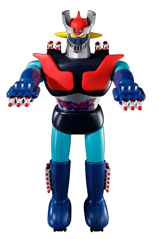 Mazinger Z Jumbo Machineder figure in flat red, blue and black