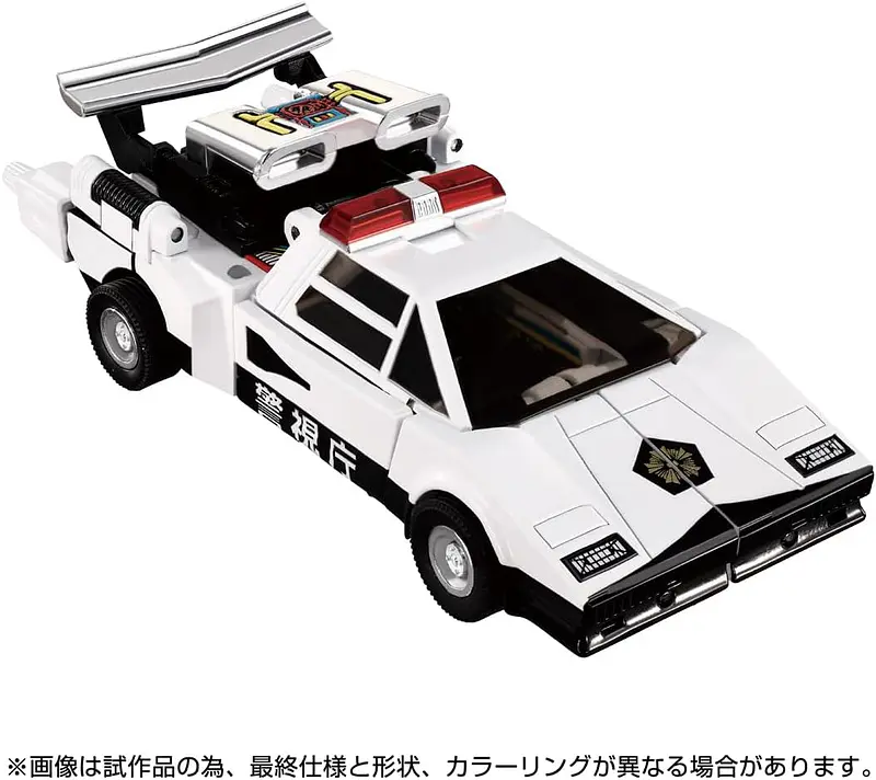 Transformers Missing Link C-06 Cordon in Lamborghini Countach police car mode